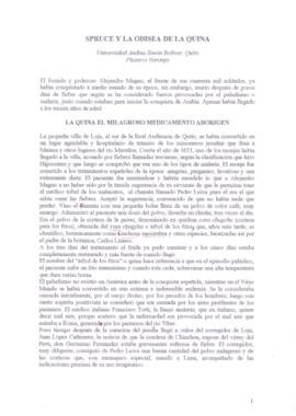 Spruce y la odisea de la Quina