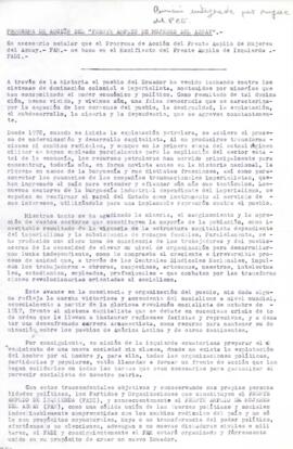 "Programa de Acción del Frente Amplio de Mujeres del Azuay".