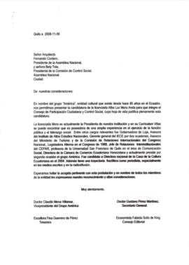 Presentación de la candidatura de la Lcda. Alba Luz Mora Anda para el Consejo de Participación Ci...