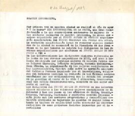 Recortes de prensa. Movilizaciones de mujeres