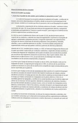 "Mapa de América del Sur y Ecuador