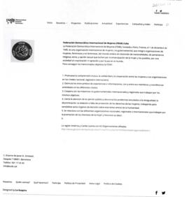 Concepto y objetivos de la "Federación Democrática Internacional de Mujeres" - FDIM