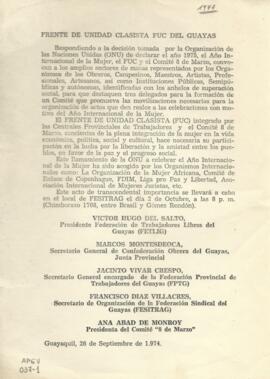 Frente de Unidad Clasista del Guayas