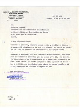 Comunicación. Casa de la Cultura Ecuatoriana, Núcleo del Azuay