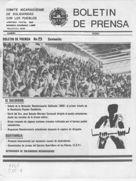 Comité Nicaraguense de Solidaridad con los Pueblos. No. 5