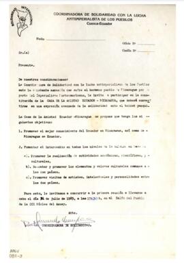 Comunicación. Coordinadora de Solidaridad.