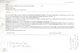 Digitado de actas de conformación del Movimiento 8 de Marzo