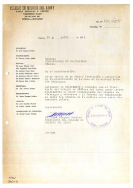 Comunicación. Colegio de Médicos del Azuay