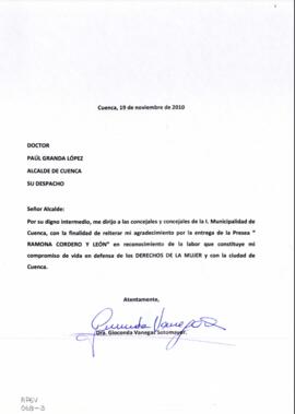 Comunicación. Dra. Gioconda Vanegas